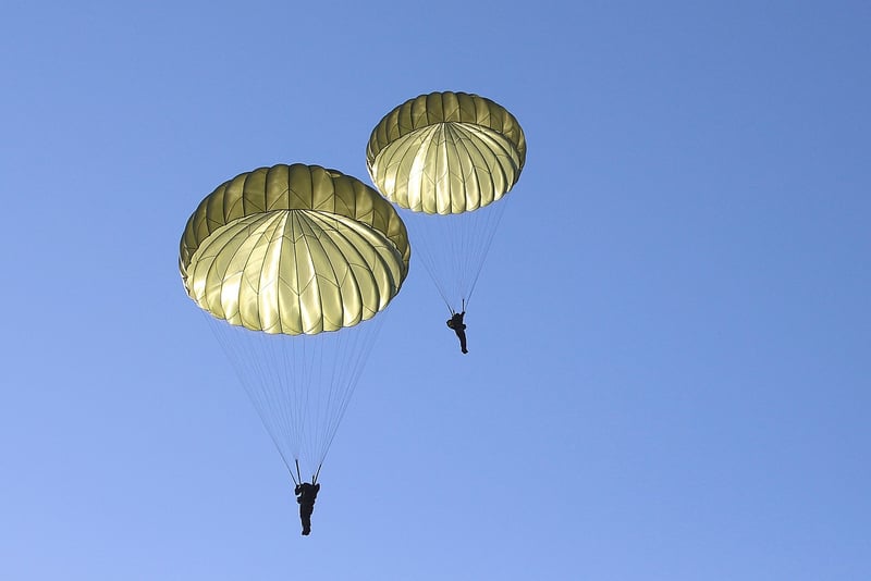Skydiving Over Stunning Landscapes
